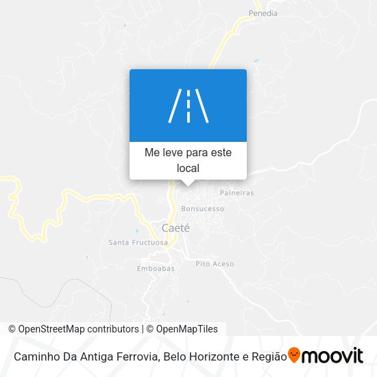 Caminho Da Antiga Ferrovia mapa
