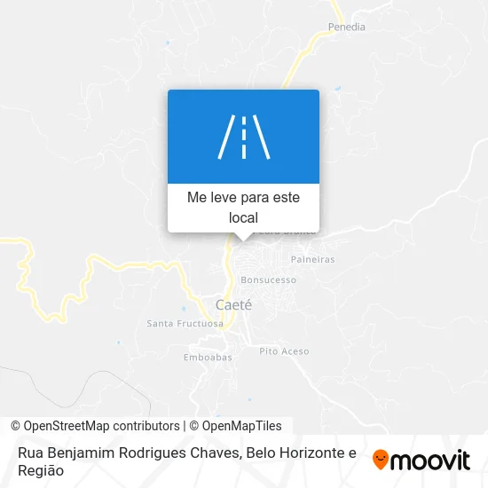 Rua Benjamim Rodrigues Chaves mapa