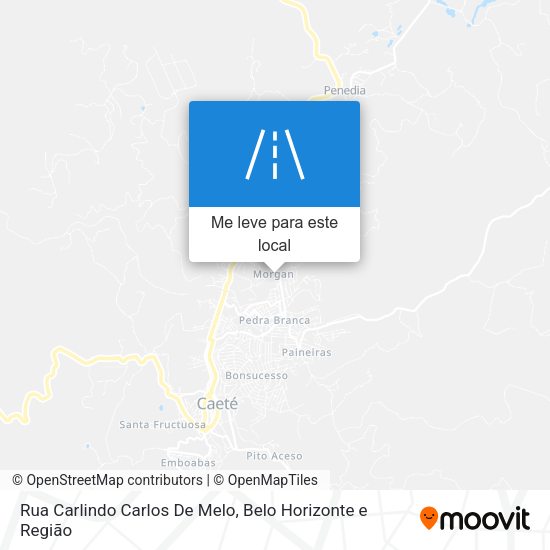 Rua Carlindo Carlos De Melo mapa