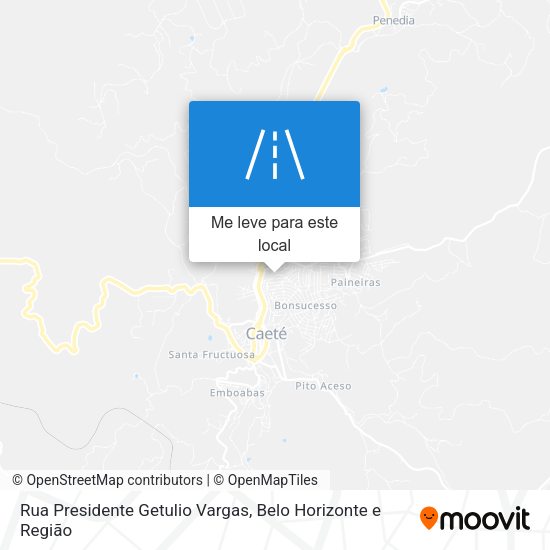 Rua Presidente Getulio Vargas mapa