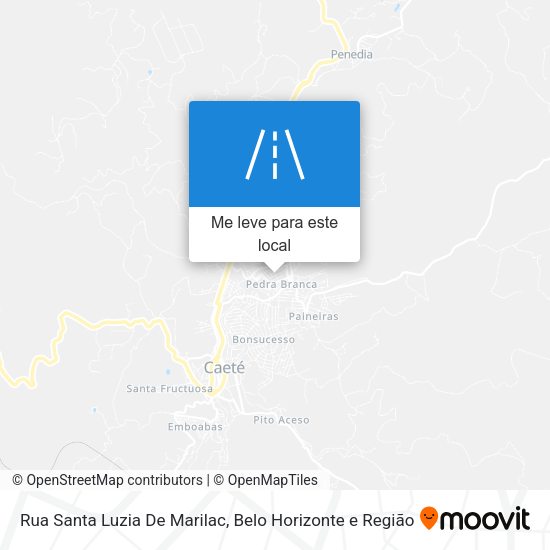Rua Santa Luzia De Marilac mapa