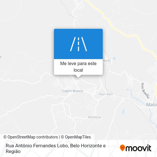 Rua Antônio Fernandes Lobo mapa