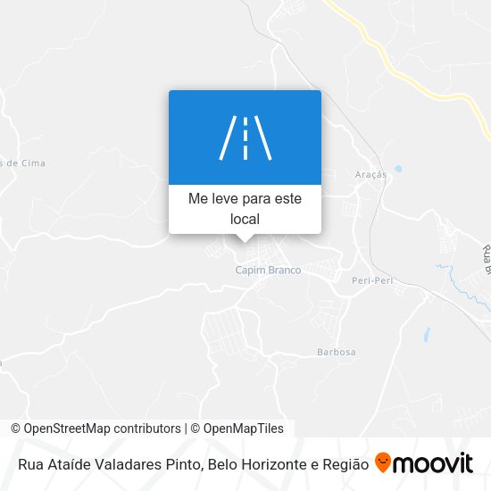 Rua Ataíde Valadares Pinto mapa