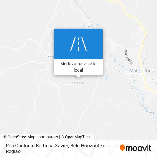 Rua Custódio Barbosa Xavier mapa