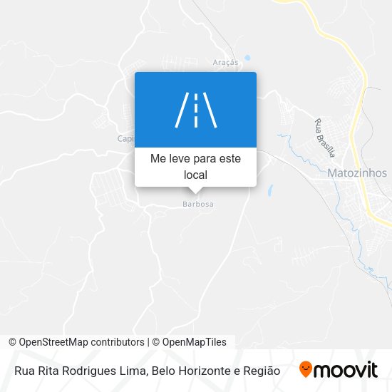 Rua Rita Rodrigues Lima mapa