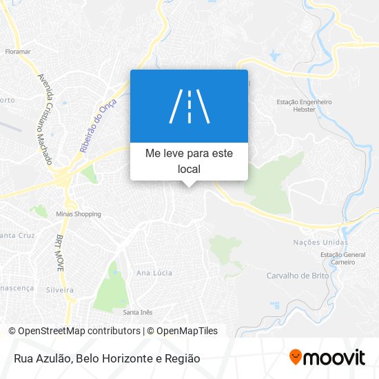 Rua Azulão mapa