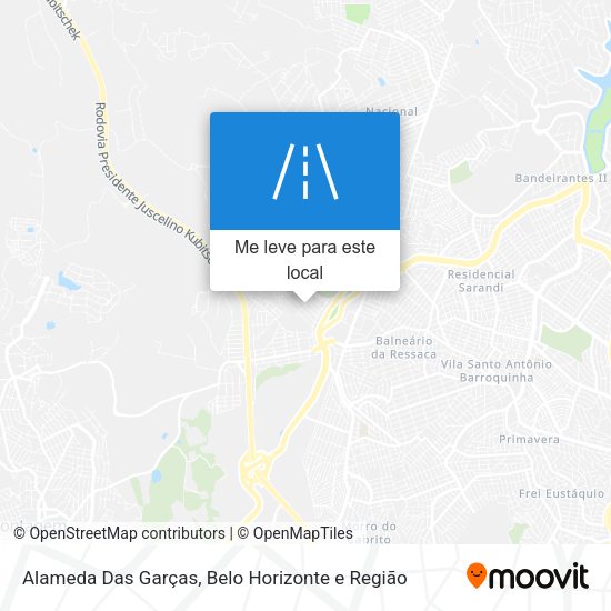 Alameda Das Garças mapa