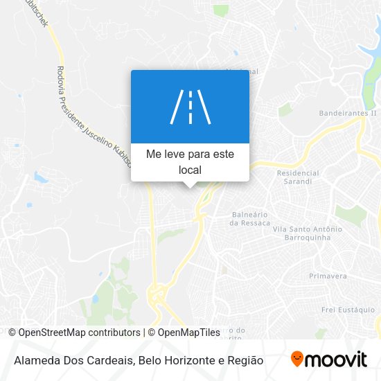 Alameda Dos Cardeais mapa