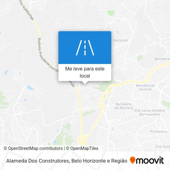 Alameda Dos Construtores mapa