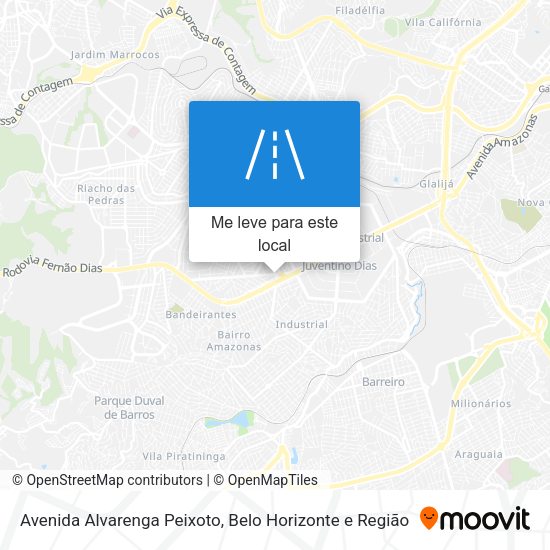 Avenida Alvarenga Peixoto mapa