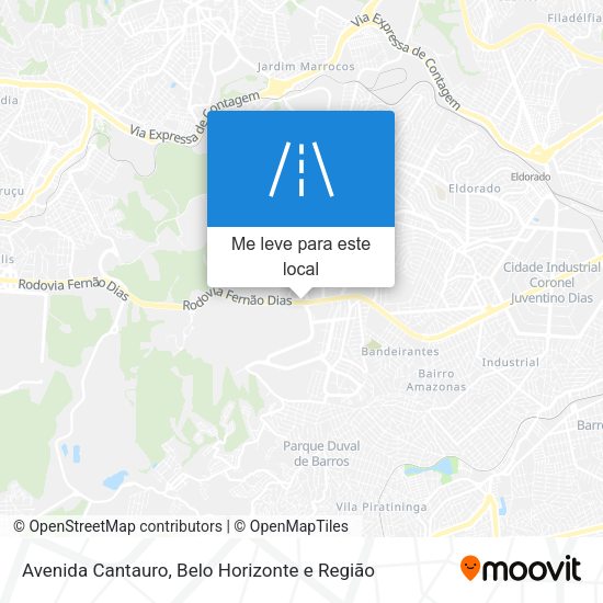 Avenida Cantauro mapa