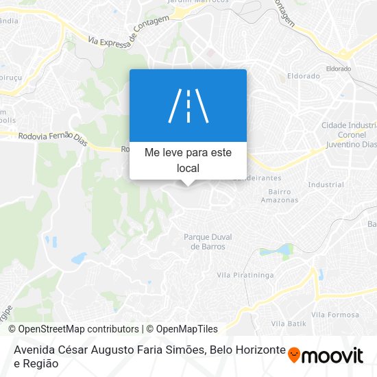 Avenida César Augusto Faria Simões mapa