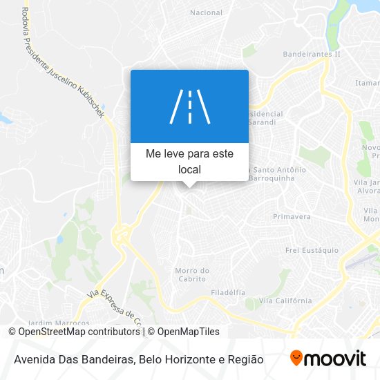 Avenida Das Bandeiras mapa