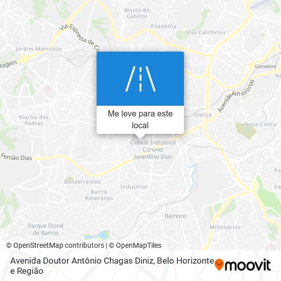 Avenida Doutor Antônio Chagas Diniz mapa