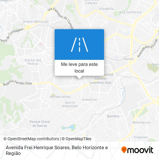 Avenida Frei Henrique Soares mapa