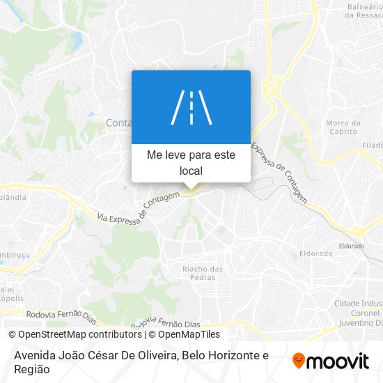 Avenida João César De Oliveira mapa