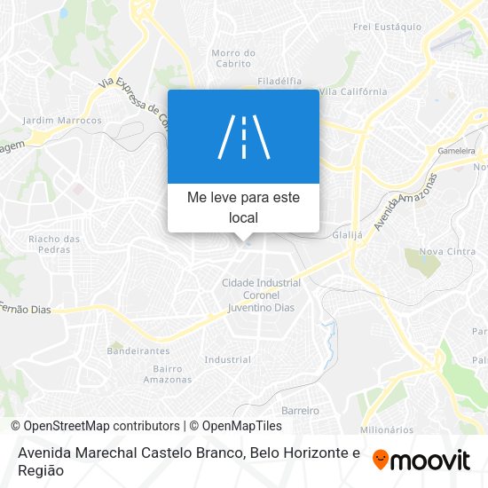 Avenida Marechal Castelo Branco mapa