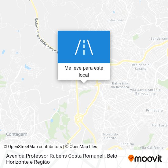 Avenida Professor Rubens Costa Romaneli mapa