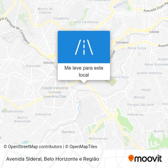 Avenida Sideral mapa