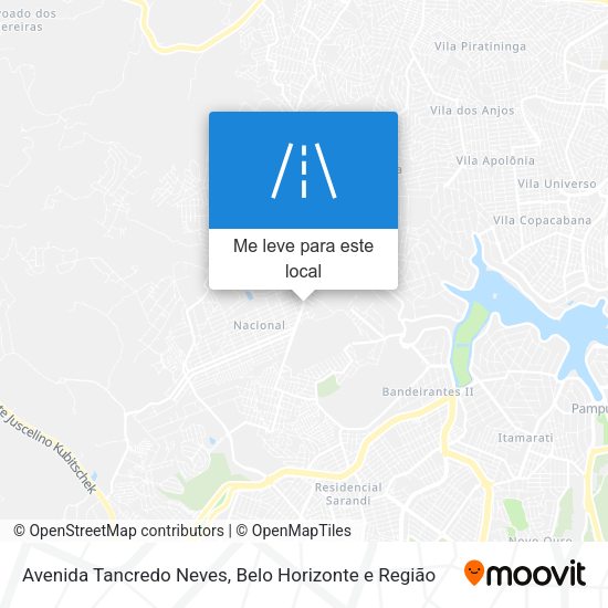 Avenida Tancredo Neves mapa