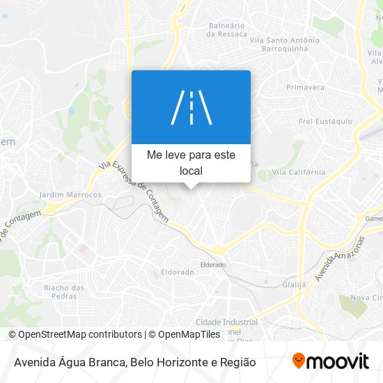 Avenida Água Branca mapa