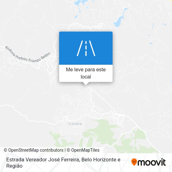 Estrada Vereador José Ferreira mapa