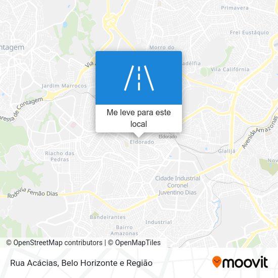 Rua Acácias mapa