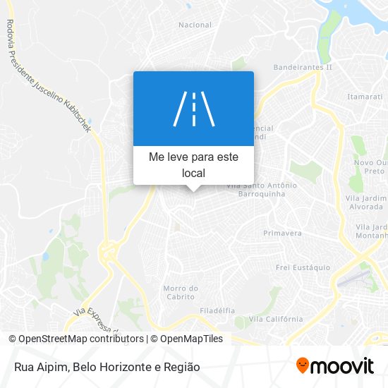 Rua Aipim mapa