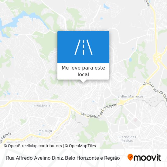 Rua Alfredo Avelino Diniz mapa