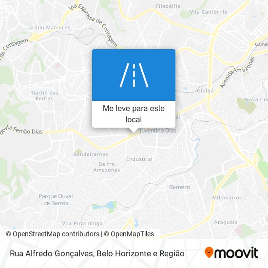 Rua Alfredo Gonçalves mapa