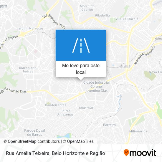 Rua Amélia Teixeira mapa