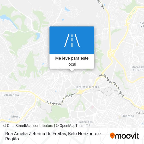 Rua Amélia Zeferina De Freitas mapa