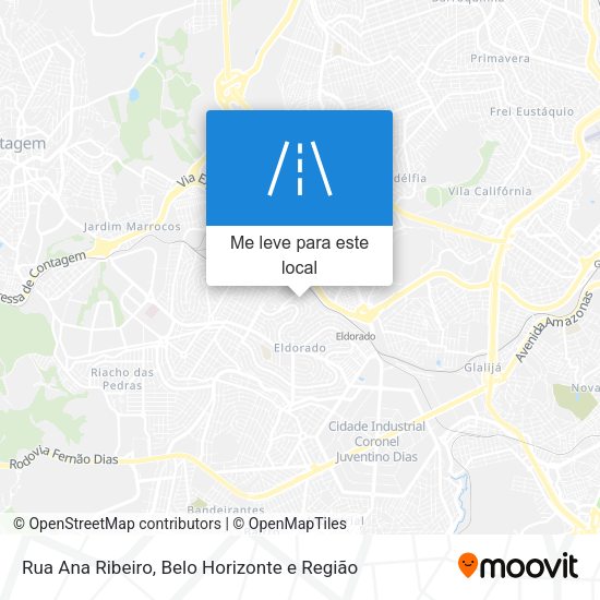 Rua Ana Ribeiro mapa