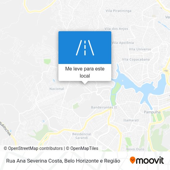 Rua Ana Severina Costa mapa