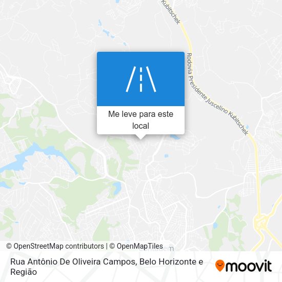 Rua Antônio De Oliveira Campos mapa