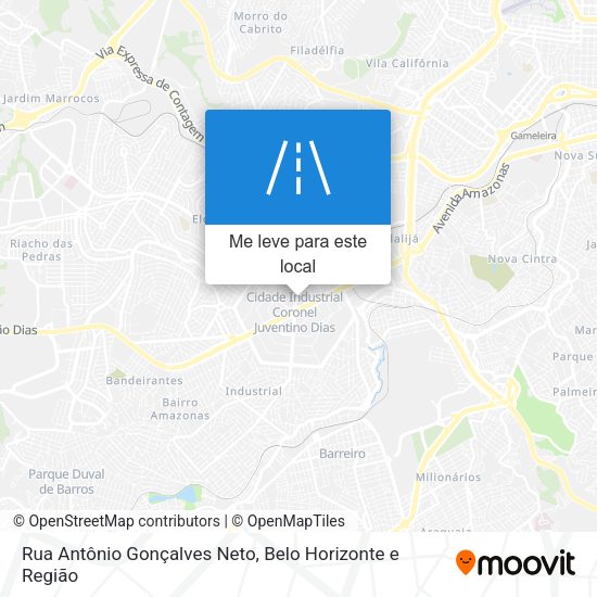 Rua Antônio Gonçalves Neto mapa