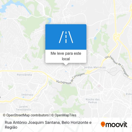 Rua Antônio Joaquim Santana mapa