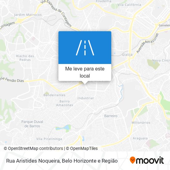 Rua Aristides Noqueira mapa