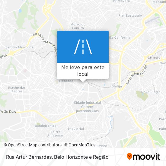 Rua Artur Bernardes mapa