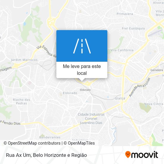 Rua Ax Um mapa