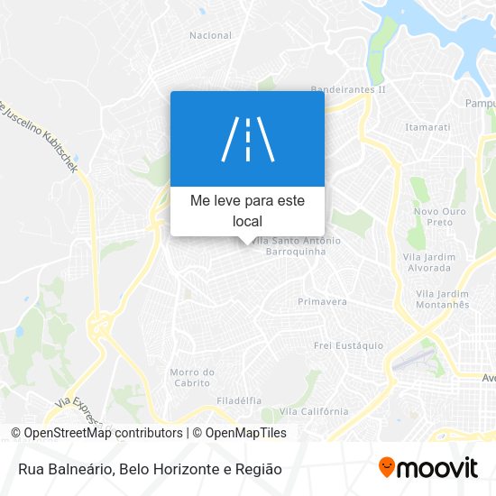Rua Balneário mapa