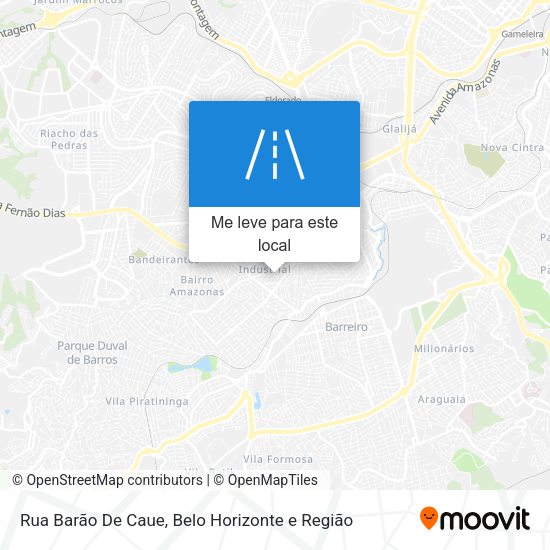 Rua Barão De Caue mapa