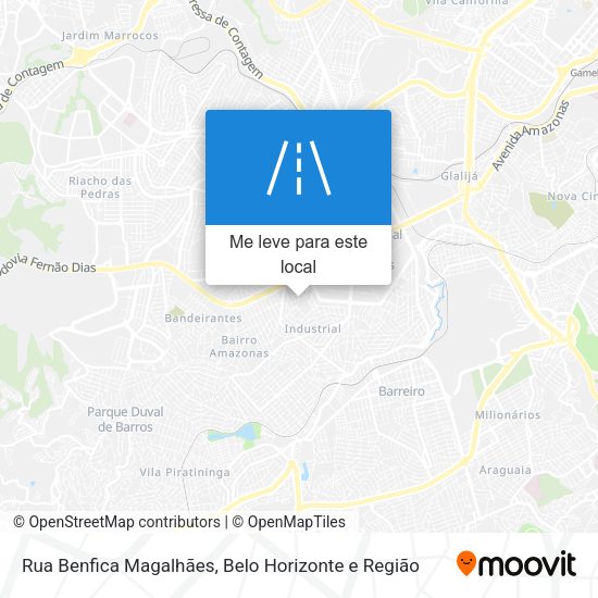 Rua Benfica Magalhães mapa
