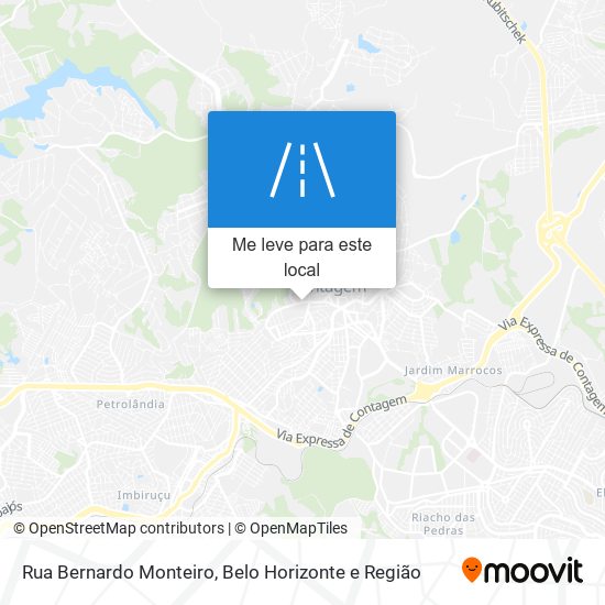 Rua Bernardo Monteiro mapa