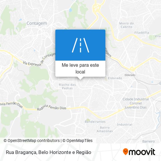 Rua Bragança mapa