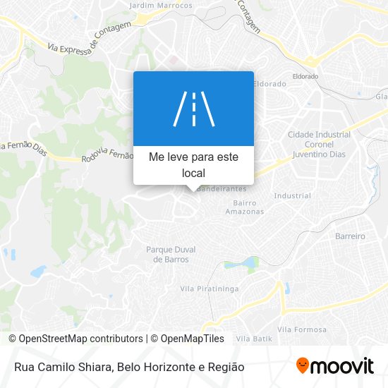 Rua Camilo Shiara mapa