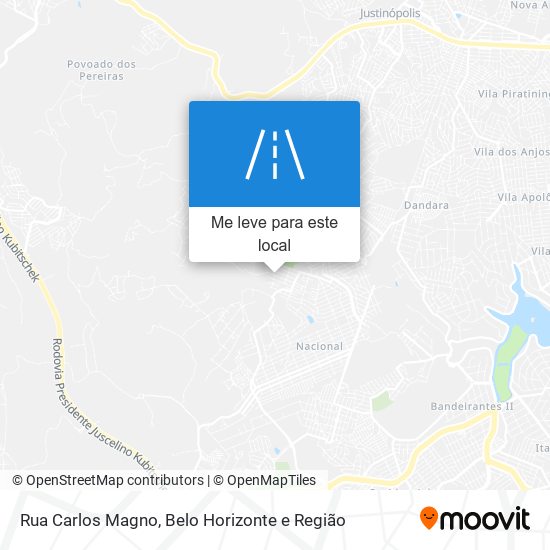 Rua Carlos Magno mapa