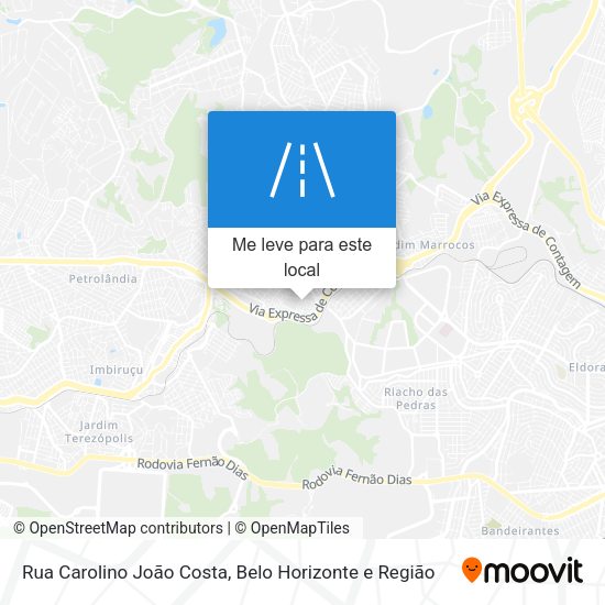 Rua Carolino João Costa mapa
