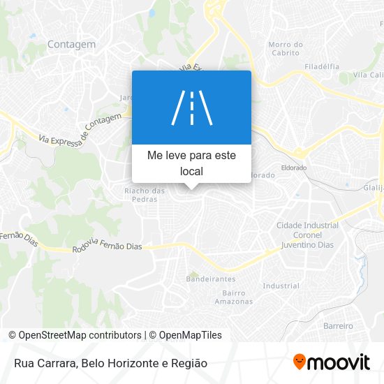 Rua Carrara mapa