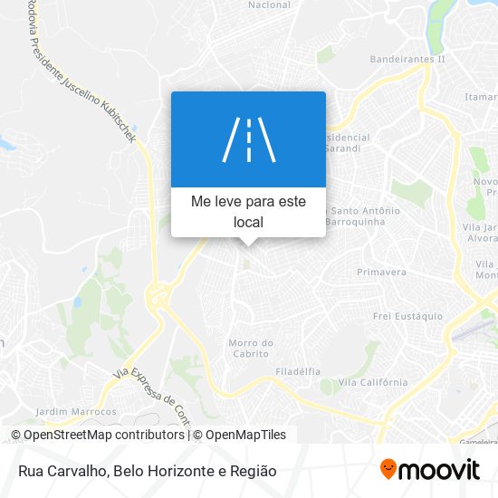 Rua Carvalho mapa